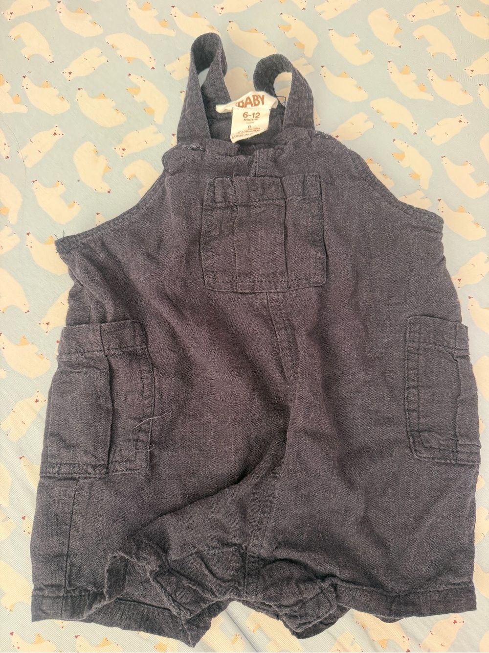 Cotton On Navy Blue Baby One-Piece Overall Bodysuit